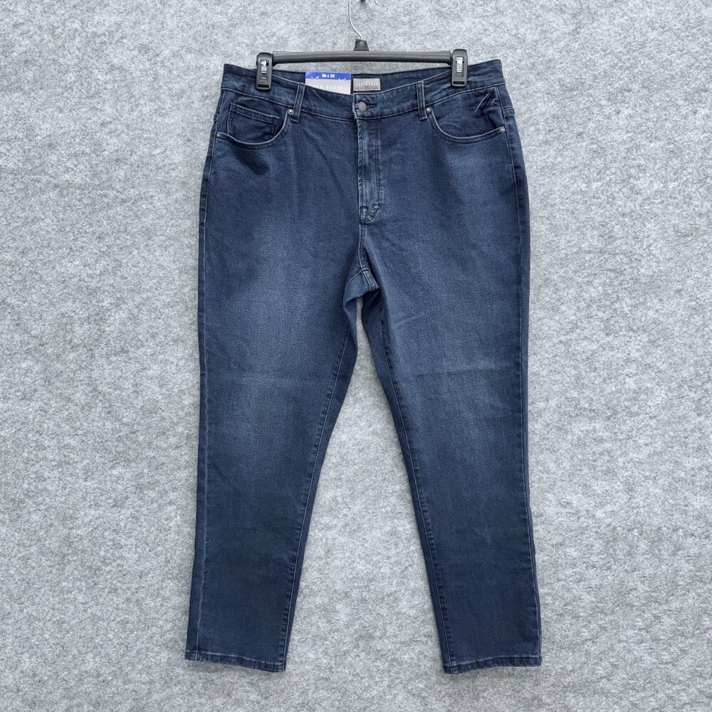 Ted Baker Comfort Stretch Jeans Men's 36x32 Regular Fit Tapered Blue Denim NEW